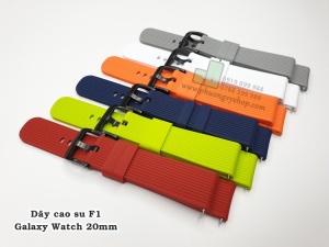 Dây cao su F1 Galaxy Watch - chốt thông minh (20mm)